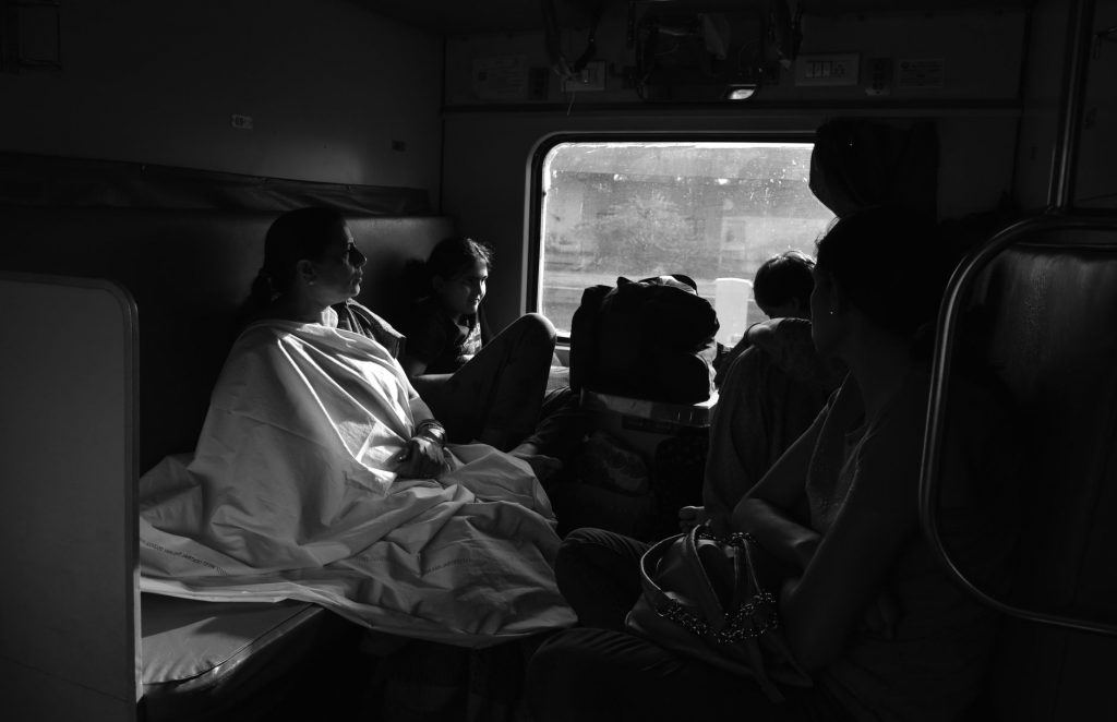 Pooja On Train