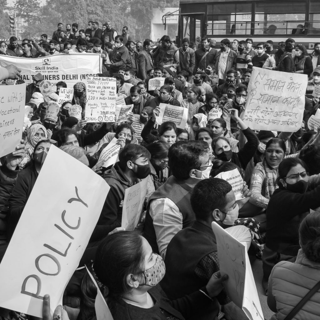 Delhi Metro Stations Shut Down Amid CJP Protest