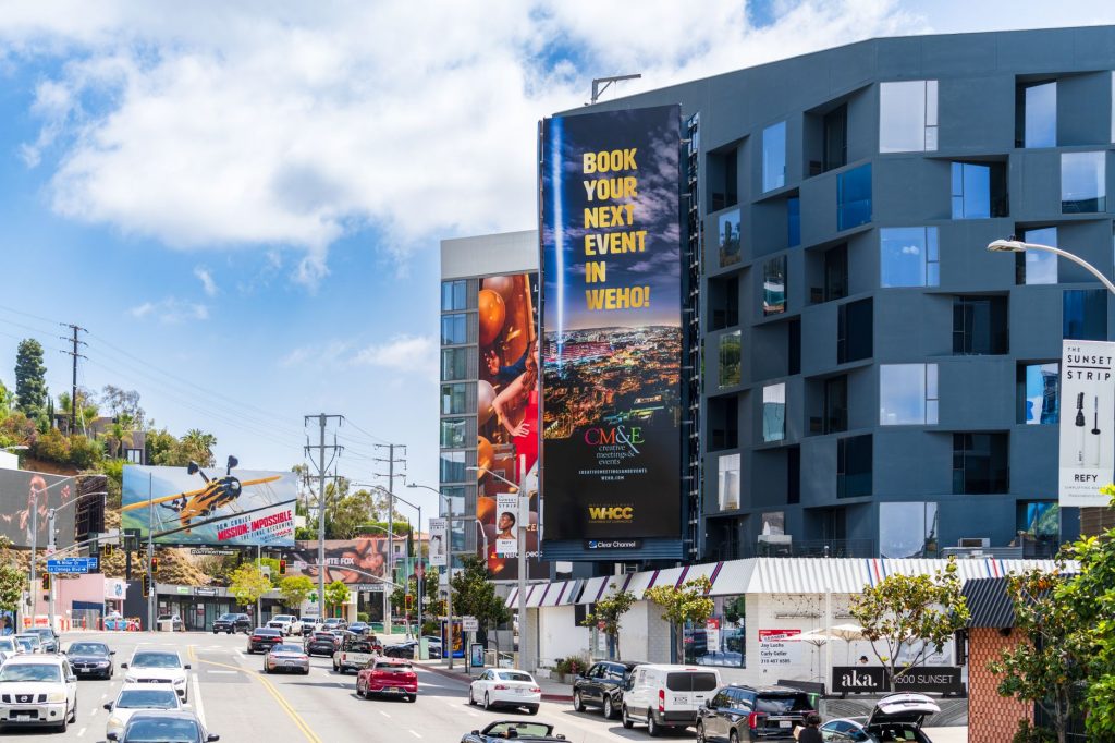 Man Lives Inside Billboard on Sunset Blvd for Netflix